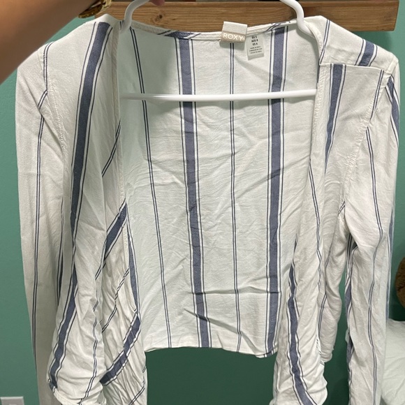 Roxy Tie Front Long Sleeve - Picture 2 of 5